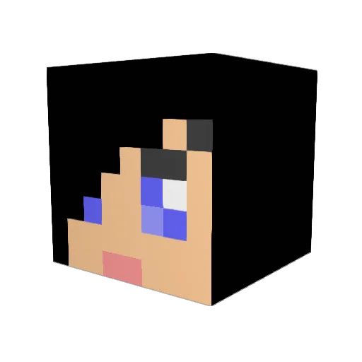 thefoxeslover Minecraft avatar head, 3D render