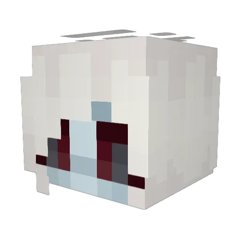 thefridayy Minecraft avatar head, 3D render