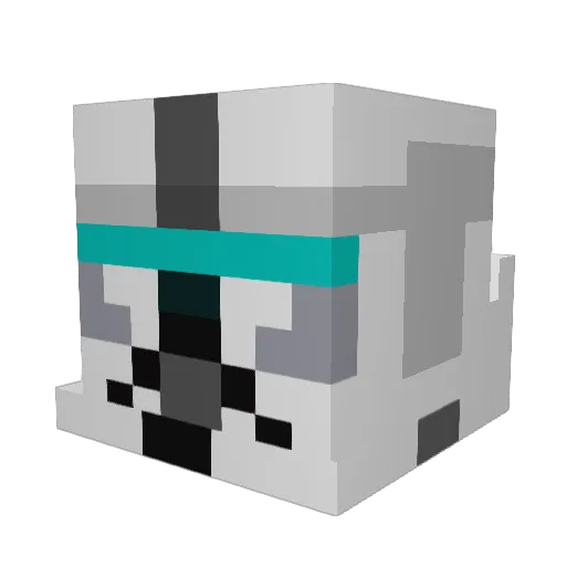 thefrozenyeti Minecraft avatar head, 3D render