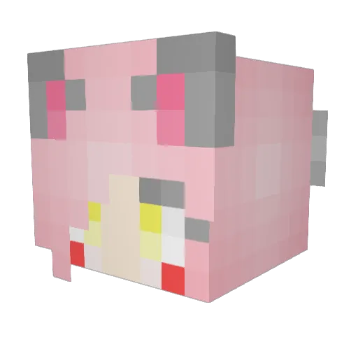 thefrs Minecraft avatar head, 3D render