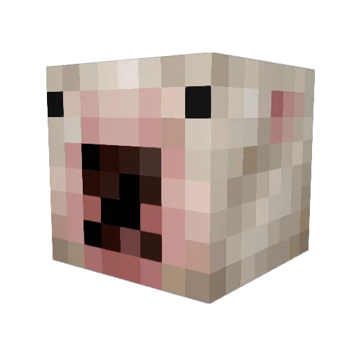 thefunny99 Minecraft avatar head, 3D render