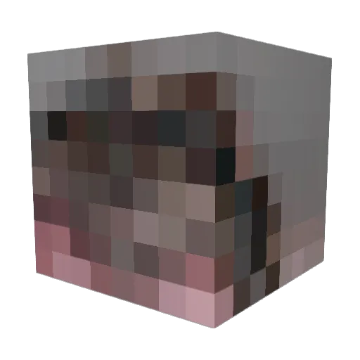 thefunsyloo Minecraft avatar head, 3D render