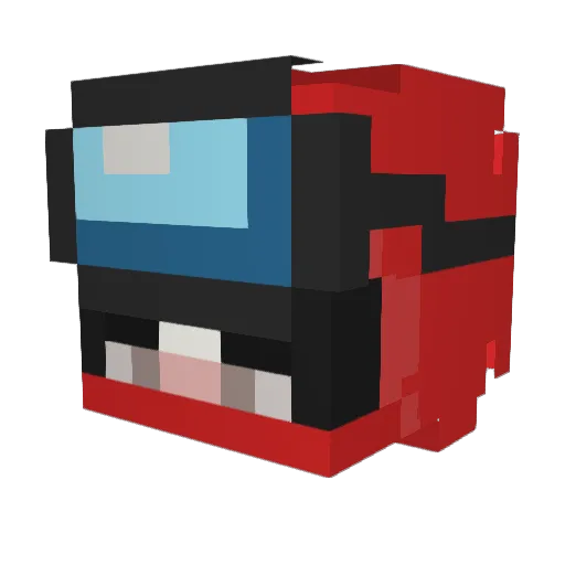 thefusion1 Minecraft avatar head, 3D render