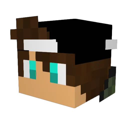 thegamer9 Minecraft avatar head, 3D render