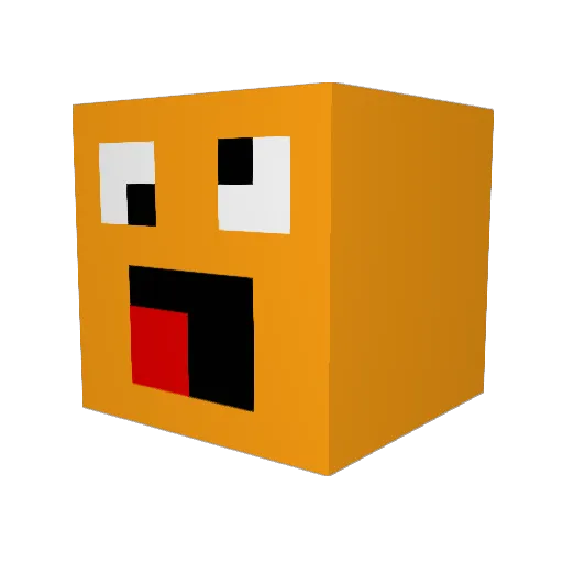 thegamingmer296 Minecraft avatar head, 3D render
