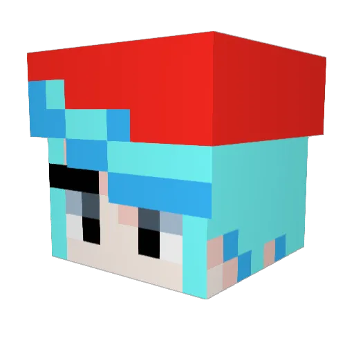 thegeismeister Minecraft avatar head, 3D render