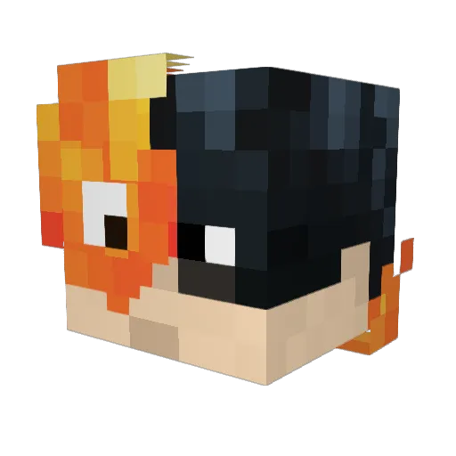 thegerardo Minecraft avatar head, 3D render