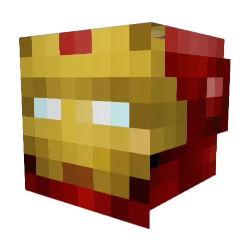 thegerd Minecraft avatar head, 3D render