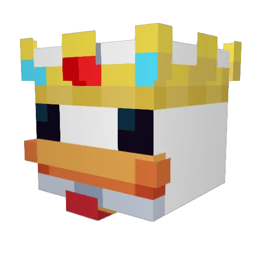 thegert Minecraft avatar head, 3D render