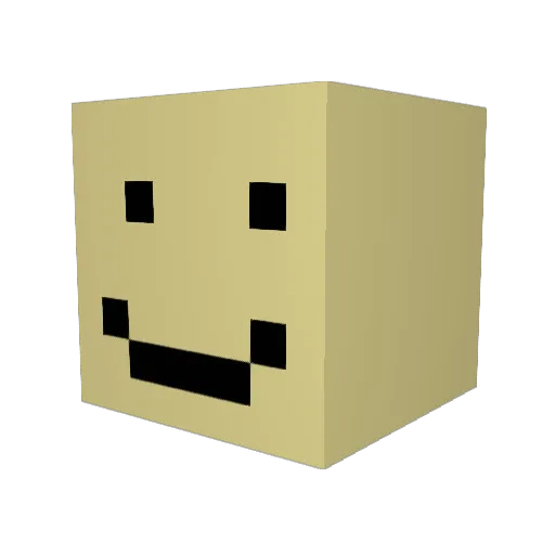 theggmy Minecraft avatar head, 3D render