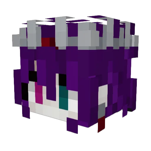 theghostprincee Minecraft avatar head, 3D render