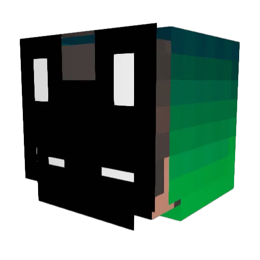 thegilfan Minecraft avatar head, 3D render