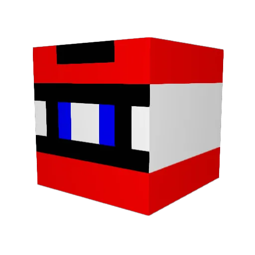 thegm124 Minecraft avatar head, 3D render