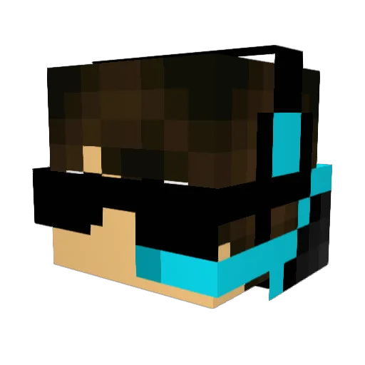 thegoat659 Minecraft avatar head, 3D render