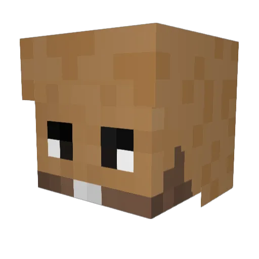 thegoatwaite Minecraft avatar head, 3D render