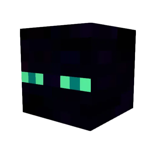 thegodeckan Minecraft avatar head, 3D render