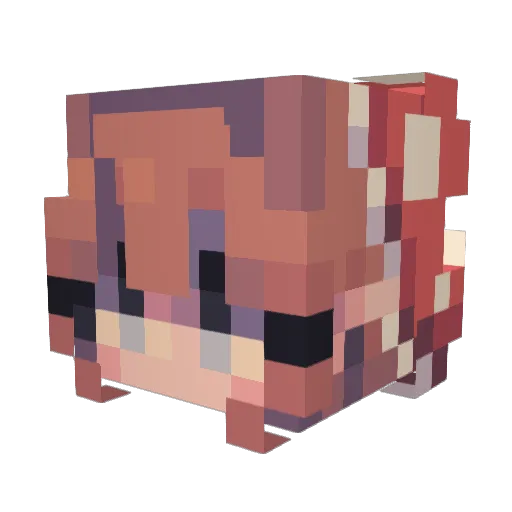 thegonks Minecraft avatar head, 3D render