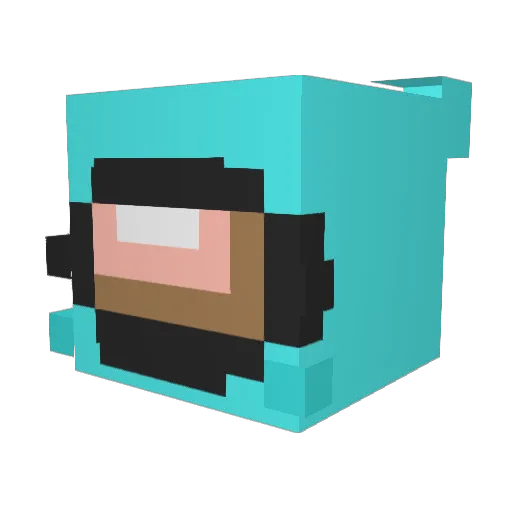 thegoofyduck Minecraft avatar head, 3D render