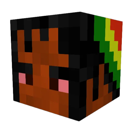 thegr8mm Minecraft avatar head, 3D render