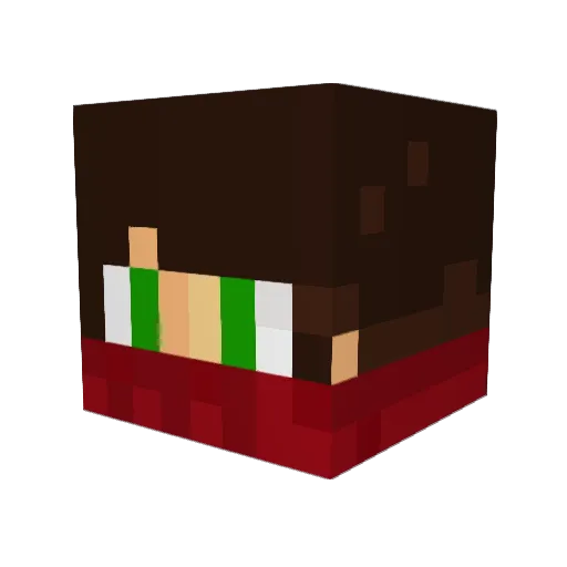 thegrayhunterr Minecraft avatar head, 3D render