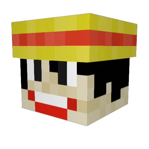 thegreaseman69 Minecraft avatar head, 3D render