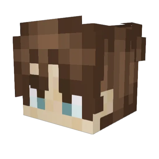 thegreatgatsby1 Minecraft avatar head, 3D render