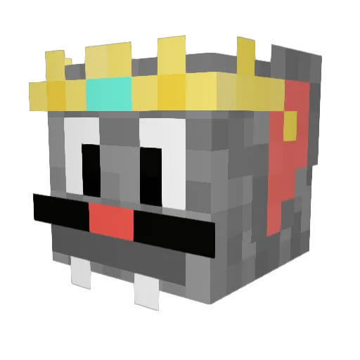 thegreatgibby Minecraft avatar head, 3D render