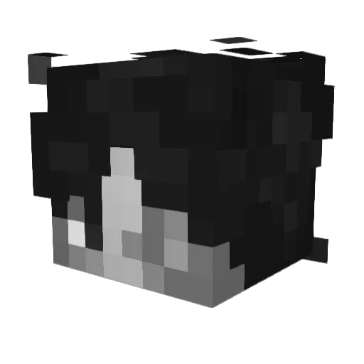 thegreatwilf Minecraft avatar head, 3D render