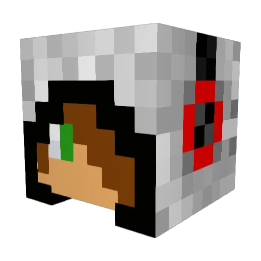 thegreatzim1 Minecraft avatar head, 3D render