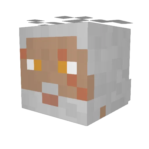 thegreb Minecraft avatar head, 3D render