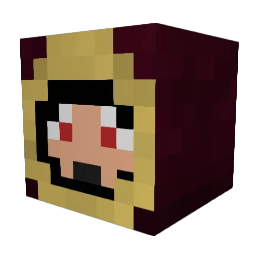 thegregs Minecraft avatar head, 3D render