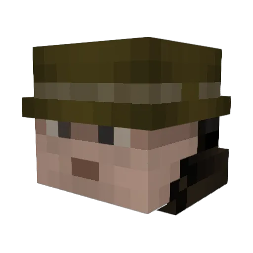 thegunslinger99 Minecraft avatar head, 3D render