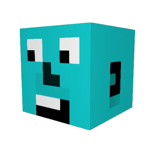 thehackattack Minecraft avatar head, 3D render