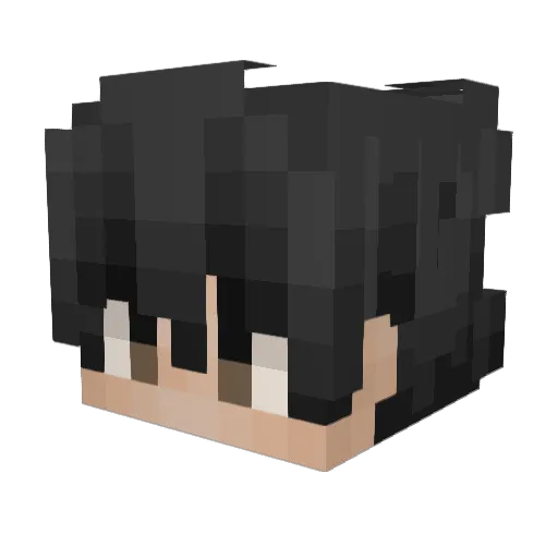 thehaily Minecraft avatar head, 3D render