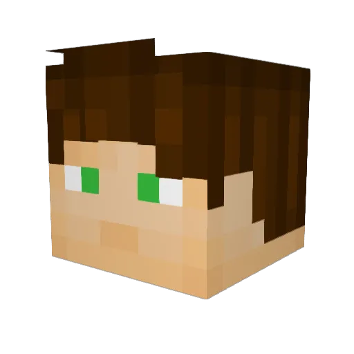 thehanny Minecraft avatar head, 3D render