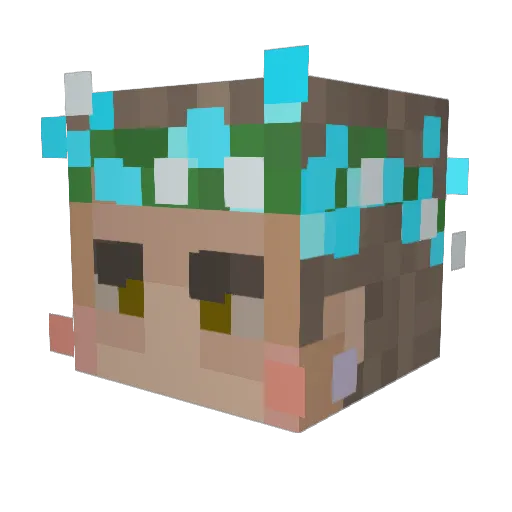 thehatofdestiny Minecraft avatar head, 3D render