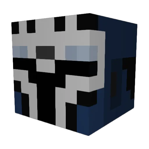 thehiddenberry Minecraft avatar head, 3D render