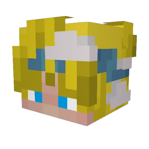 thehunterr_ Minecraft avatar head, 3D render