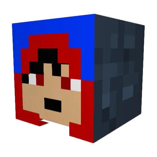 thehuntman22 Minecraft avatar head, 3D render