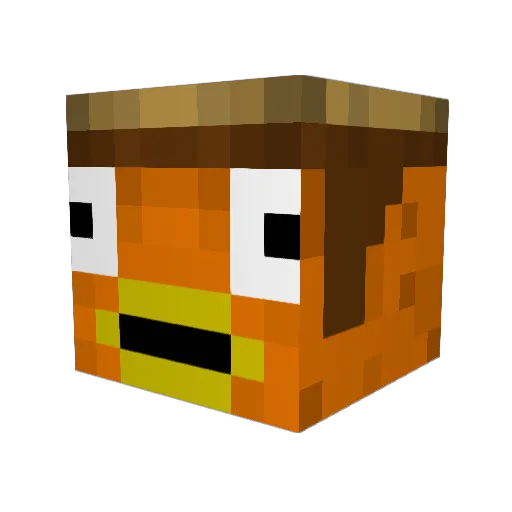 thehylander77 Minecraft avatar head, 3D render