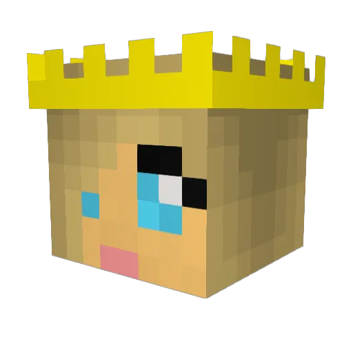 theifalltower Minecraft avatar head, 3D render