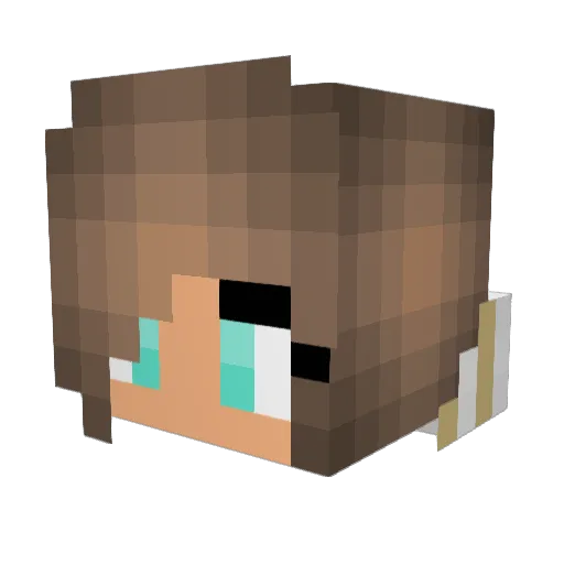 theiluminati Minecraft avatar head, 3D render