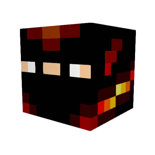 theinfinigamer Minecraft avatar head, 3D render
