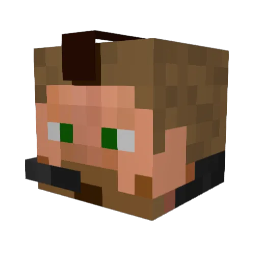 theinin7 Minecraft avatar head, 3D render