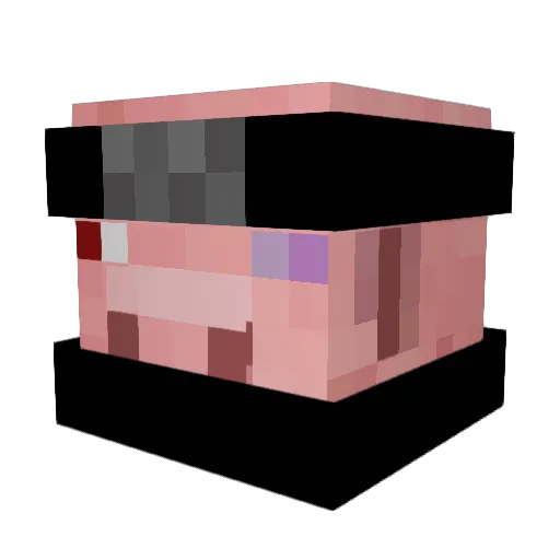 theinspector Minecraft avatar head, 3D render