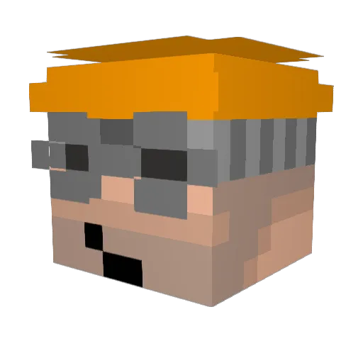 thejammies Minecraft avatar head, 3D render