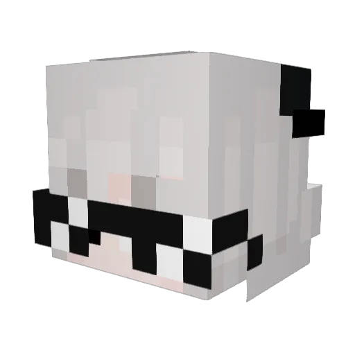 thejequid Minecraft avatar head, 3D render