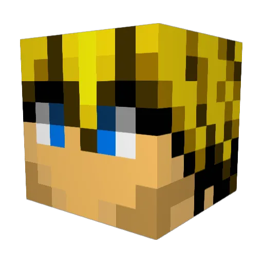 thejevans Minecraft avatar head, 3D render