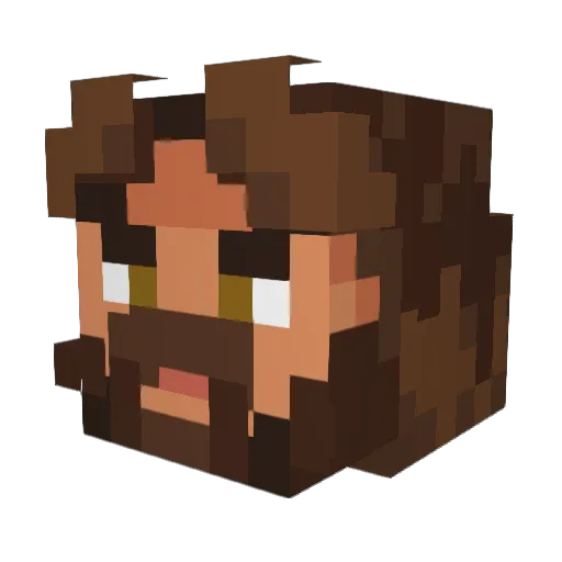 thejohn1167 Minecraft avatar head, 3D render