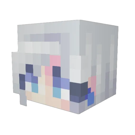 thejommy Minecraft avatar head, 3D render